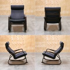 ≪zyt2622ジ限≫ IKEAのロッキングチェア デザイナーズ家具/中村昇/POÄNG/ポエング/中古家具/リユースストレージ仙台 071204-02の画像