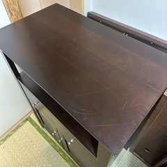 木製 電話台の画像