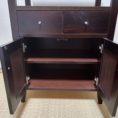 木製 電話台の画像