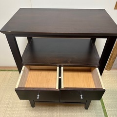 木製 電話台の画像