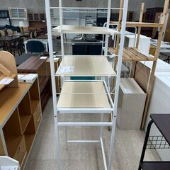 ★リユースのサカイ高崎店★TJ13527  ラック クリーム H171.5×D44×W60 クリーニング済みの画像