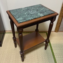 アンティーク 大理石 コンソール サイドテーブルの画像