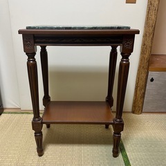 アンティーク 大理石 コンソール サイドテーブルの画像