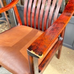 2B7132【カリモク】アームチェア ダイニングチェア ヴィンテージの画像