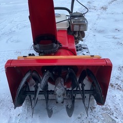 格安機除雪機！女性でもすぐ使える！5馬力除雪機ホンダhs555セル無程度バッチリ！の画像