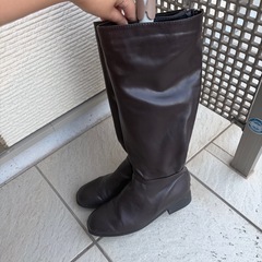 【美品】GRL スクエアトゥロングブーツの画像