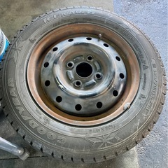 155/70R13スタッドレスタイヤ鉄ホイール付　　の画像