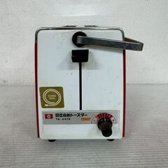 【HITACHI】 日立 自動トースター TA-6474 レッド 昭和レトロ 当時物 キッチン家電 アンティーク 花柄 A0971の画像