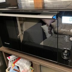 【美品】2022年製　シャープ　PLAINLY　電子レンジ　フラットテーブル＆縦開き扉　RE-TS171の画像