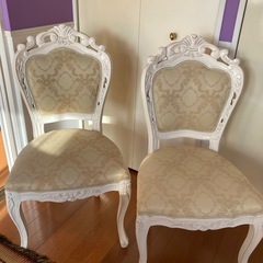 猫脚チェア　2脚の画像