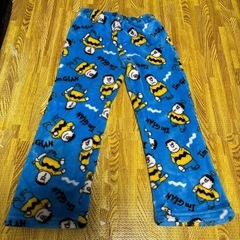 120cm ジャイアン ルームウェア パジャマ  もこもこ ブルー　ドラえもんの画像