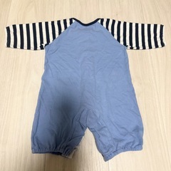【美品】西松屋 長袖 綿100% ロンパース 50-60 男の子 カバーオールの画像