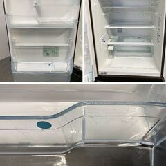 パナソニック 3ドア冷凍冷蔵庫 335L 自動製氷 左開き ガラストップ NR-C342GCL-T ダークブラウン 2021年製 中古家電 店頭引取歓迎 R10273の画像