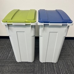 【お譲り先決まりました】TONBO 連結カラー分別ペール45リットル ゴミ箱の画像