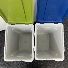 【お譲り先決まりました】TONBO 連結カラー分別ペール45リットル ゴミ箱の画像