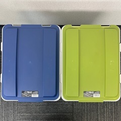 【お譲り先決まりました】TONBO 連結カラー分別ペール45リットル ゴミ箱の画像