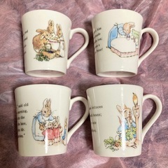 【新品未使用】ピーターラビット パスタカレー皿 レンジキャニスター サラダボウル マグカップ の画像