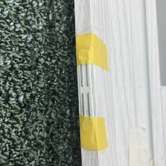 アコーディオンカーテン　ホワイトウッド調の画像