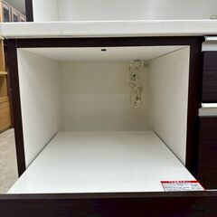 ★リユースのサカイ高崎店★TJ13536  レンジボード 茶 H200.5×D50.5×W88.5 クリーニング済みの画像