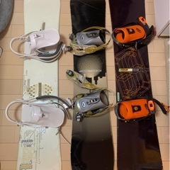 スノーボード3枚セット　ケース、、ビンディング付き！！の画像