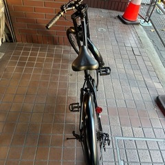 ★美品★24インチ　外装6段変速付きキッズバイク　ブラックの画像