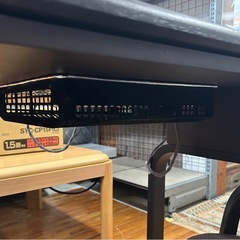 1人用こたつと椅子のセットの画像