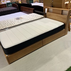 シングルベッド　ナチュラルの画像