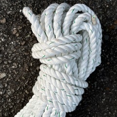 トラックロープ　白の画像