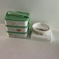 運動会やピクニックにランチボックスの画像