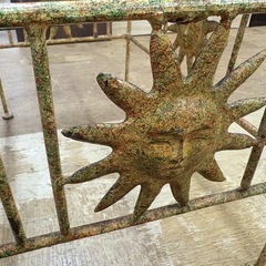 【ジャングル深井店】★ガラスセンターテーブル 太陽 家具 堺市（中区 堺区 東区 西区 南区 北区）和泉市 河内長野市 富田林市 松原市 狭山市 深井 【FU3017】の画像