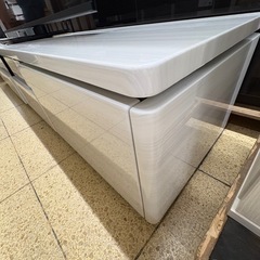 【リユースマン倉敷】ロングTV台 木目調艶ホワイトの画像