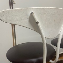 【終了しました】カウンターチェア　3脚セット　DIY塗装・張替え済み　　の画像