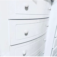 白の姫系半径のハイチェストの画像