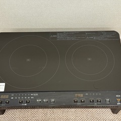 IRIS OHYAMA アイリスオーヤマ　2口IHコンロ　IHK-WT41S-B 2024年の画像
