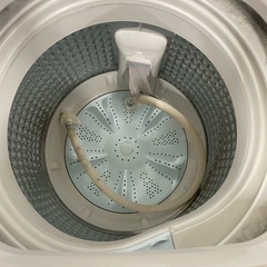 【直接引取限定】AQUA アクア 全自動電気洗濯機 4.5kg AQW-S45HBK 2020年製 の画像