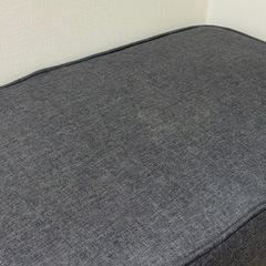 ローソファ　オットマン　グレーの画像