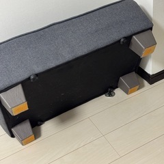 ローソファ　オットマン　グレーの画像
