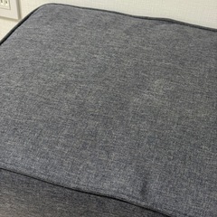 ローソファ　オットマン　グレーの画像