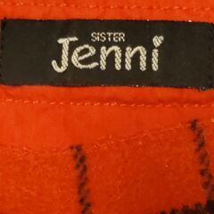 【子供服】SISTER Jennni! 120㎝　スカート　赤チェック柄の画像