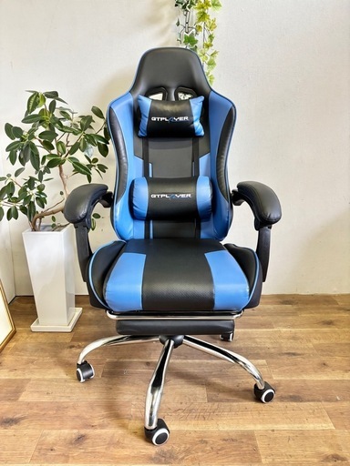 GTRACING ゲーミングチェア オットマン付き 昇降機能 リクライニング機能