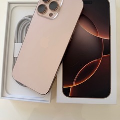 iPhone16promax 本体 デザートチタニウムの画像