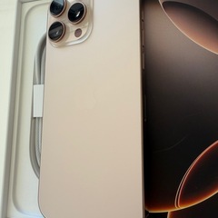 iPhone16promax 本体 デザートチタニウムの画像
