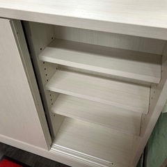 レール扉の薄型収納boxの画像