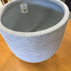 植木鉢 陶器鉢 MONO STONE バルゴ シェブロン Sサイズ ライトグレー 大型鉢 観葉植物用**の画像