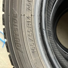 商談中　155/65R14  スタッドレスタイヤ4本セット　ヨコハマ製 の画像
