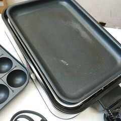 品質保証☆配達有り1800円（税込み）ヤマゼン ホットプレート たこ焼き 平プレートの画像