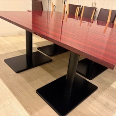 【大幅値下げ】業務用大型テーブル 190×75cm／2台セット／しっかり重量タイプ／引き取り限定の画像