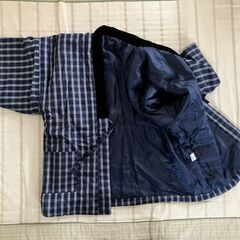 紺色のはんてん　メンズサイズ：ＬＬの画像