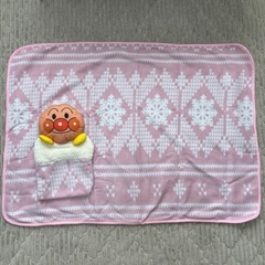 膝掛け　アンパンマン　ブランケット　ピンクの画像