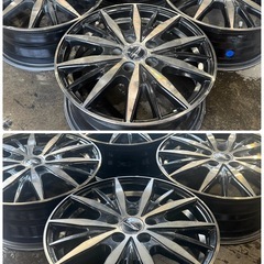 イエローハットオリジナルアルミホイール F-Direction WF10 エフ ディレクション 15×6J／IN SET+45／5H／P.C.D100 ブラック×クリアの画像